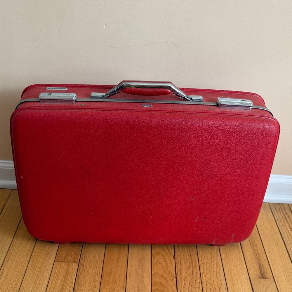 Vintage American Tourister Red Travel Bag